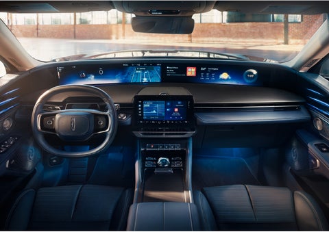 The panoramic display is shown in a 2024 Lincoln Nautilus® SUV. | Rydell Lincoln in Independence IA